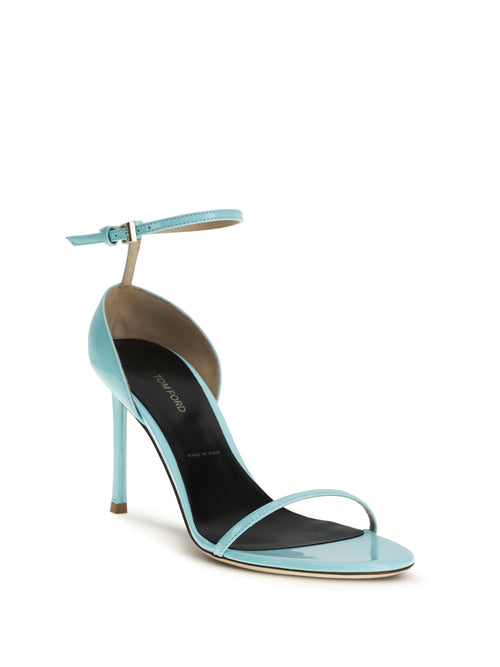 Tom Ford Vertigo patent leather Sandals - Aqua