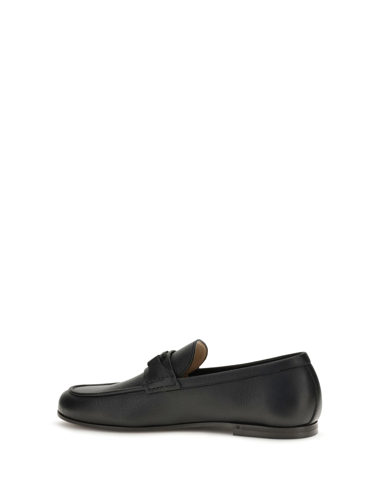 Valentino Garavani VLogo Signature Loafers in deer leather - Black