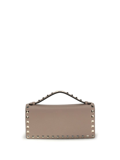 Valentino Garavani Rockstud chain Wallet - Poudre