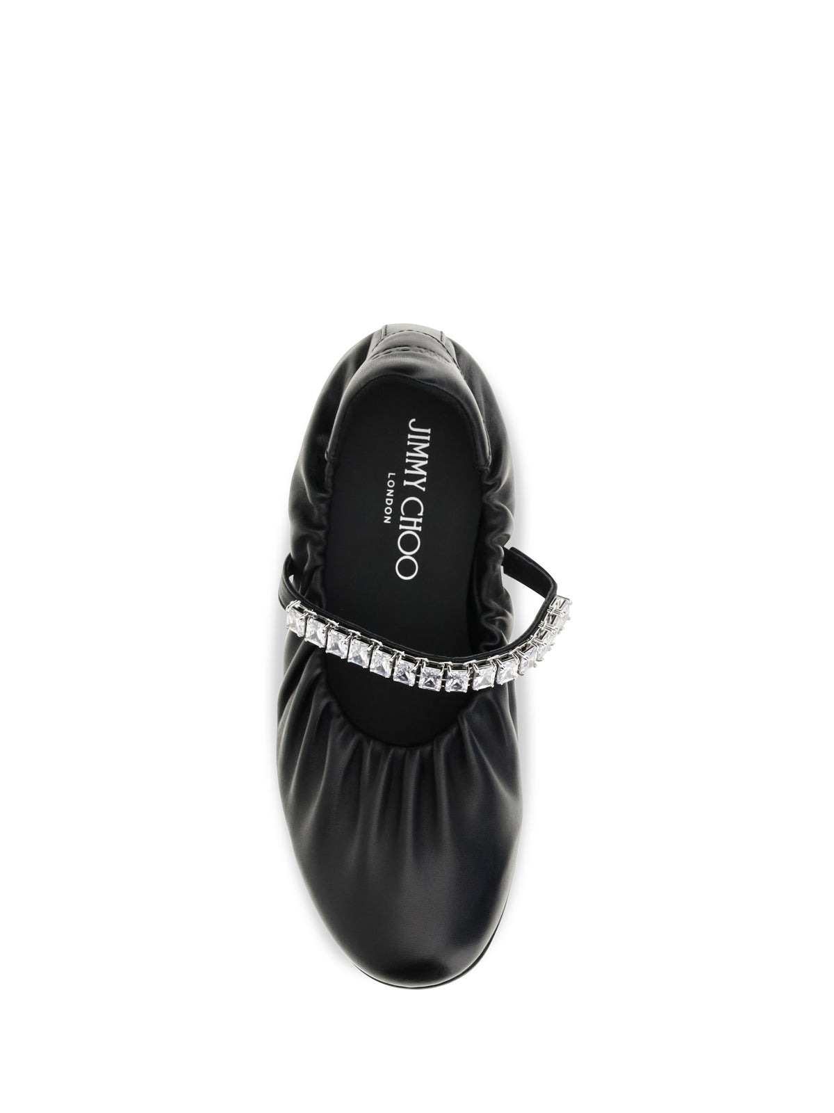Jimmy Choo Jade Ballerinas - X Black/Crystal