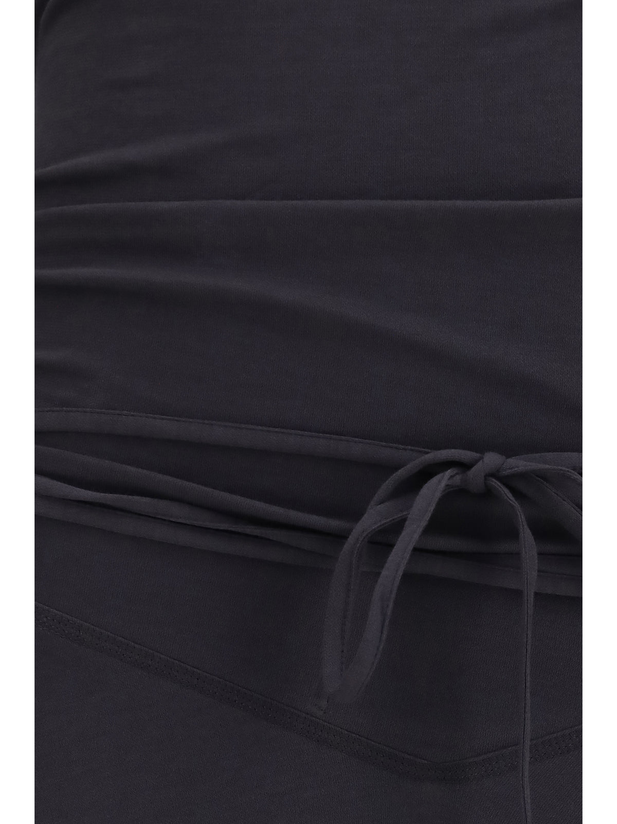 Lemaire Draped fitted long Dress - Basalt