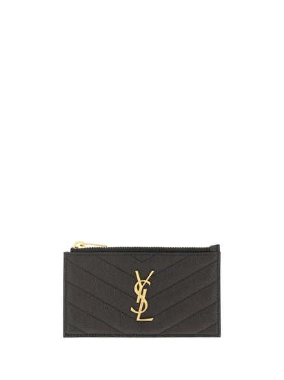 SAINT LAURENT Leather Cardholder