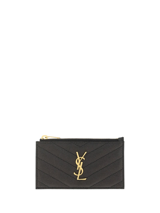 SAINT LAURENT Leather Cardholder