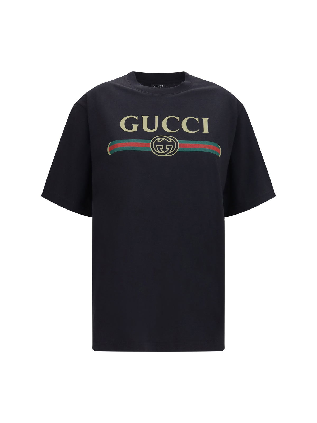 Gucci Cotton and silk jersey T-shirt - Black/Mc