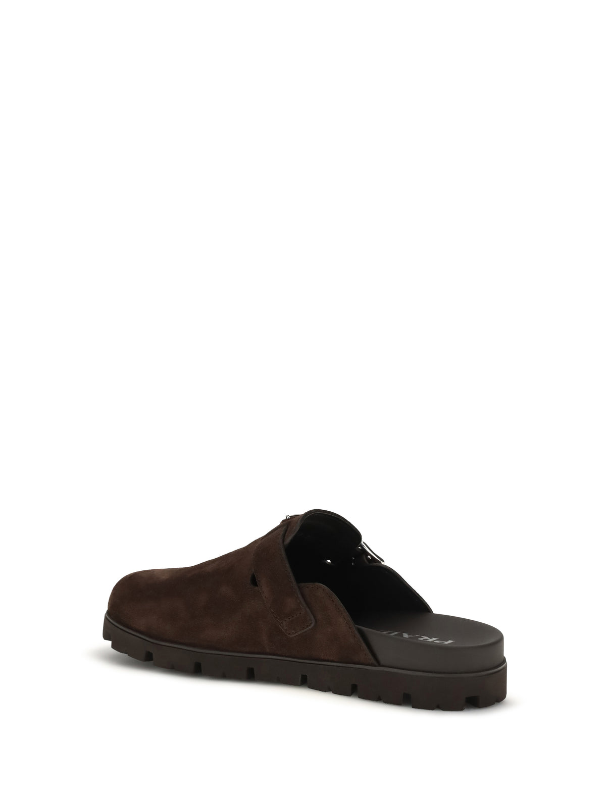 Prada Suede Mules - Moro