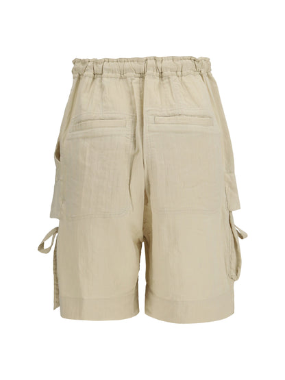 Marant Étoile Viscose and cotton Shorts - Ecru
