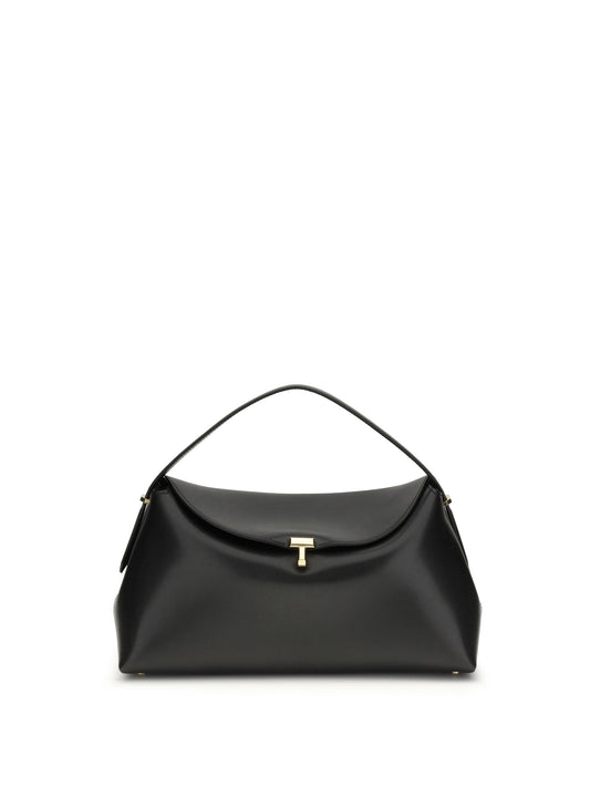 Toteme T-Lock Shoulder Bag - Black
