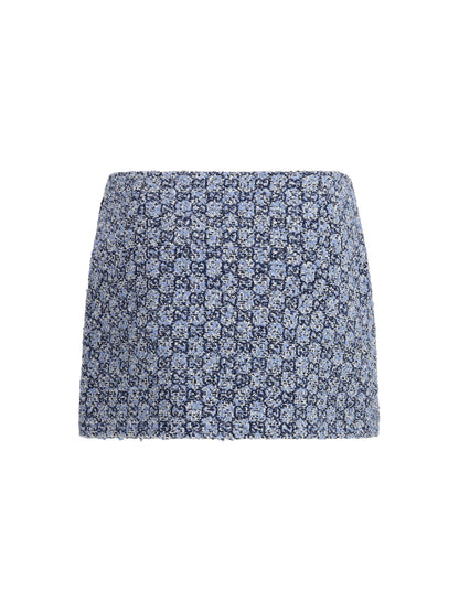 Gucci GG Tweed Skirt - Blue/Azure/Mc