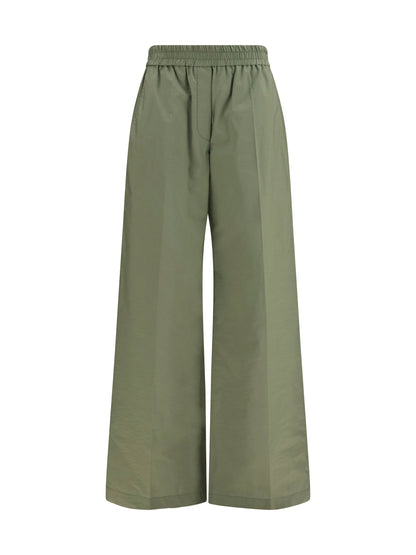 Brunello Cucinelli Pants with elasticated waist - Eucalipto