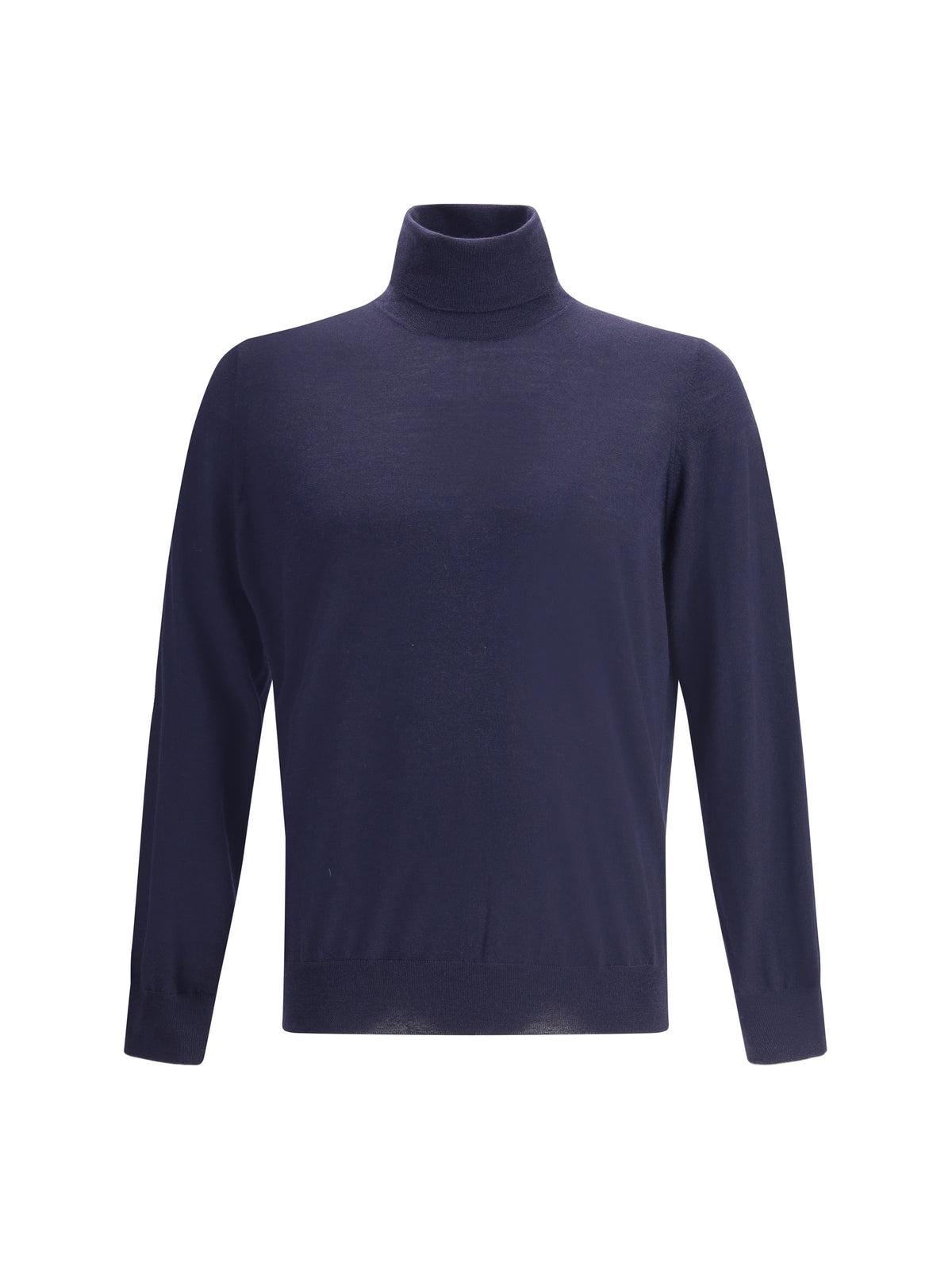 Brunello Cucinelli Wool turtleneck Sweater - Navy+Grigio Dark