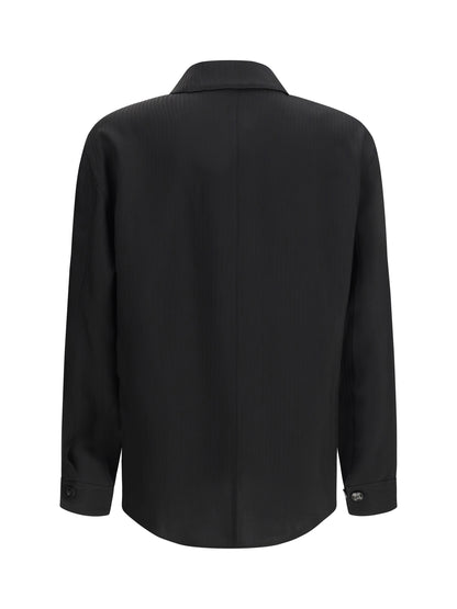 GIORGIO ARMANI Chevron viscose twill Shirt