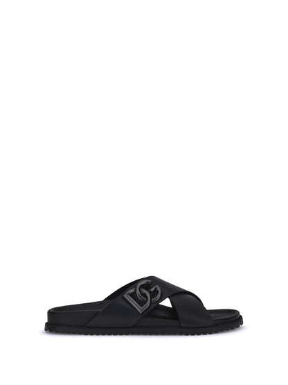 DOLCE & GABBANA Leather Sandals
