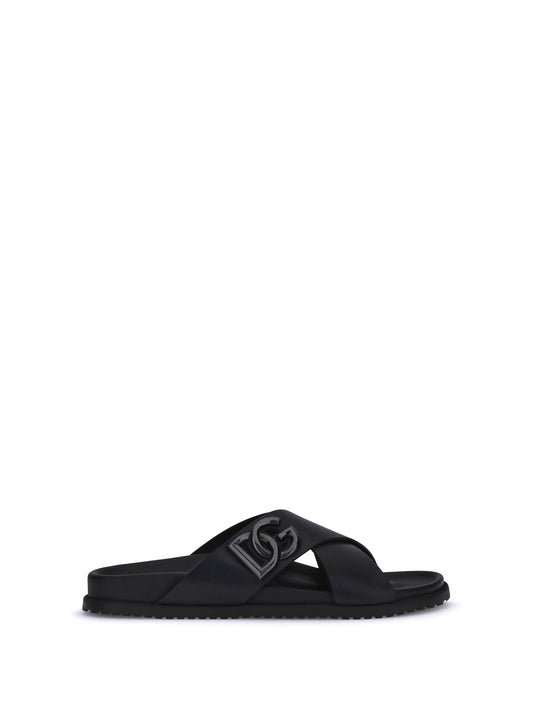 DOLCE & GABBANA Leather Sandals
