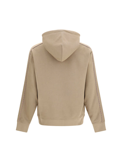 Burberry Check Hoodie with drawstrings - Finch Brown