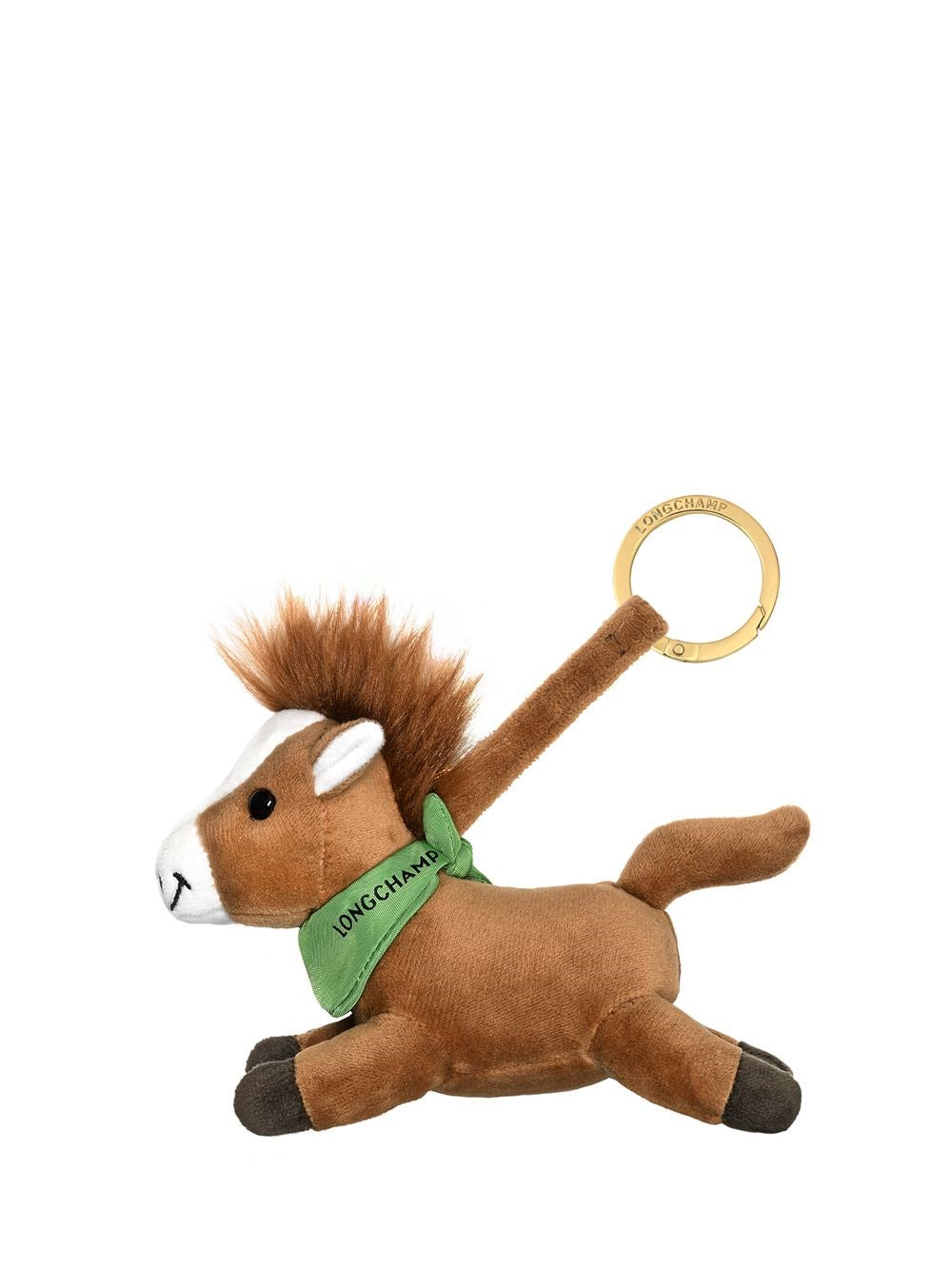Longchamp Paris Horse Keychain - Brown