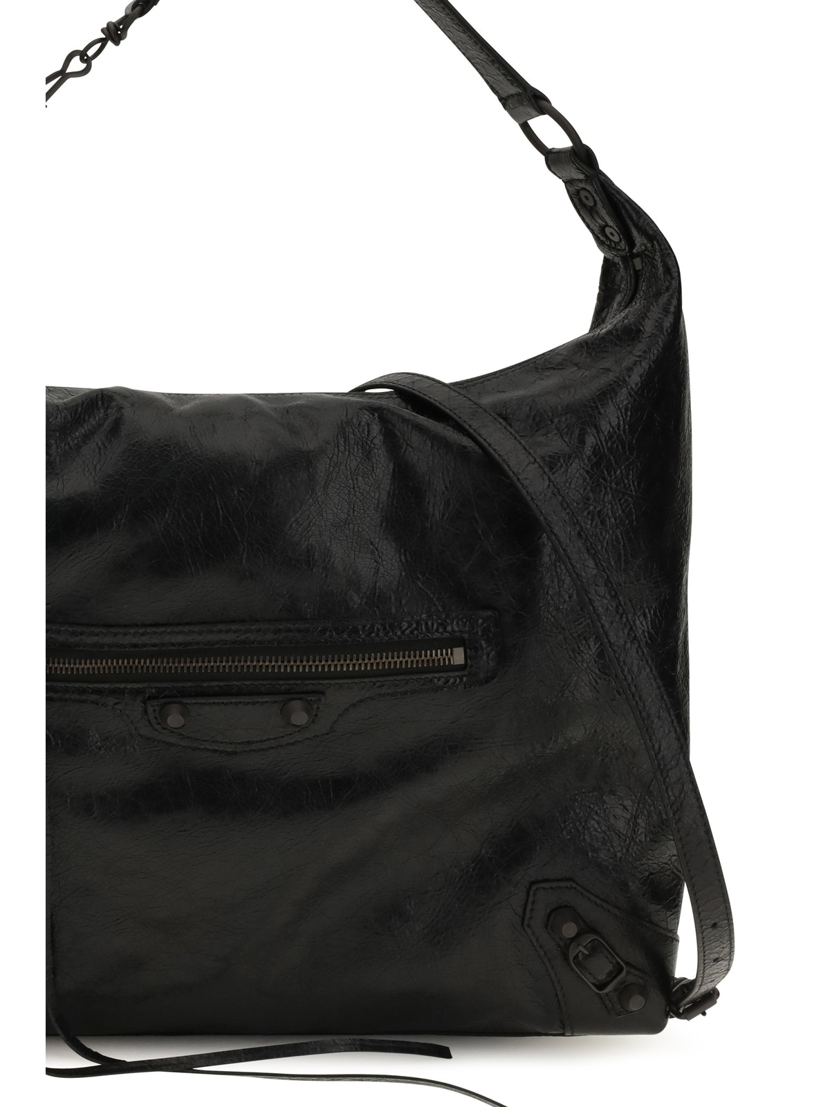 Balenciaga Medium Le City Hobo Shoulder Bag - Black