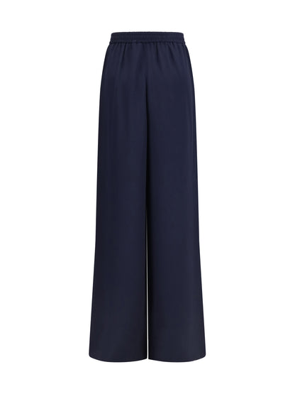 Max Mara Volonta silk Pants - Blue Marino