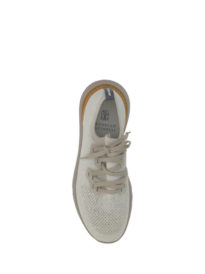 Brunello Cucinelli Cotton Sneakers - Panama+Latte+Calcare+Alpaca/Panama/Ambra