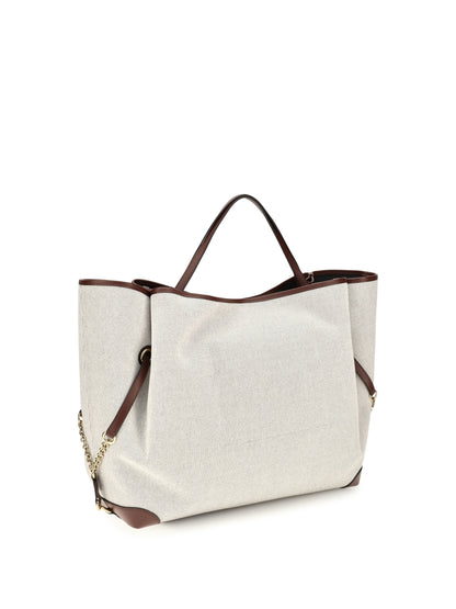 Chloé Large Carry Tote Bag - Crafty Brown