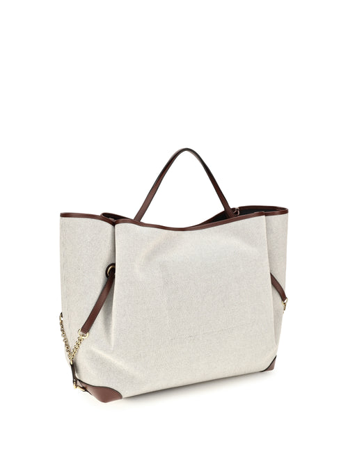 Chloé Large Carry Tote Bag - Crafty Brown