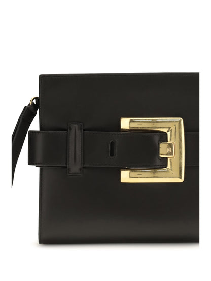 BALMAIN Anthem leather Clutch