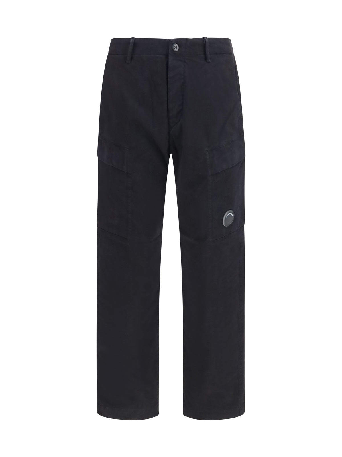 C.P. Company Stretch cotton satin Cargo Pants - Black