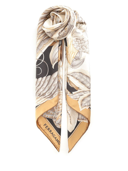 Ferragamo "Amazon" Scarf - Beige