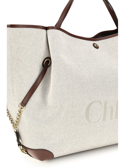 Chloé Large Carry Tote Bag - Crafty Brown