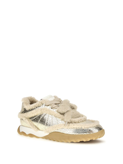 Pinko Gea padded Sneakers - Platinum