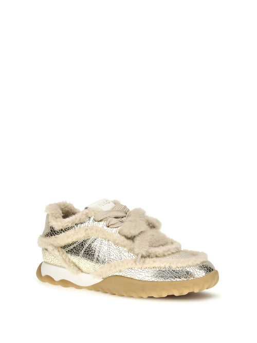 Pinko Gea padded Sneakers - Platinum