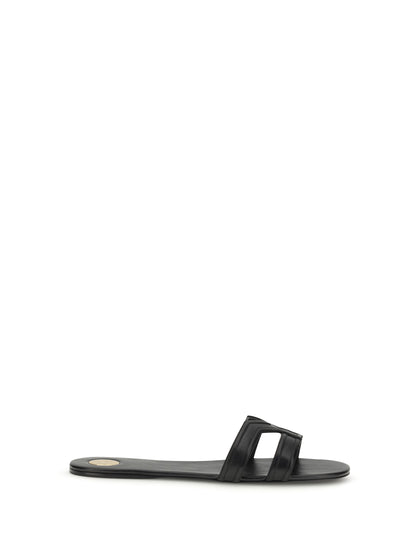 SAINT LAURENT Smooth leather Mabrouka Sandals