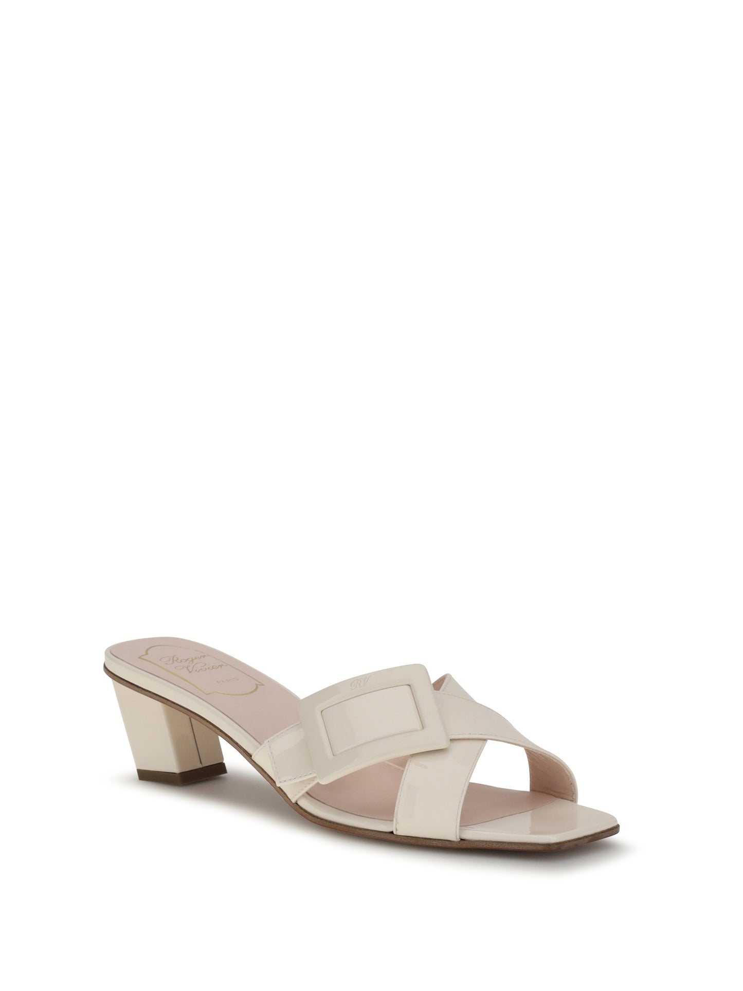 ROGER VIVIER Belle Vivier patent leather Sandals