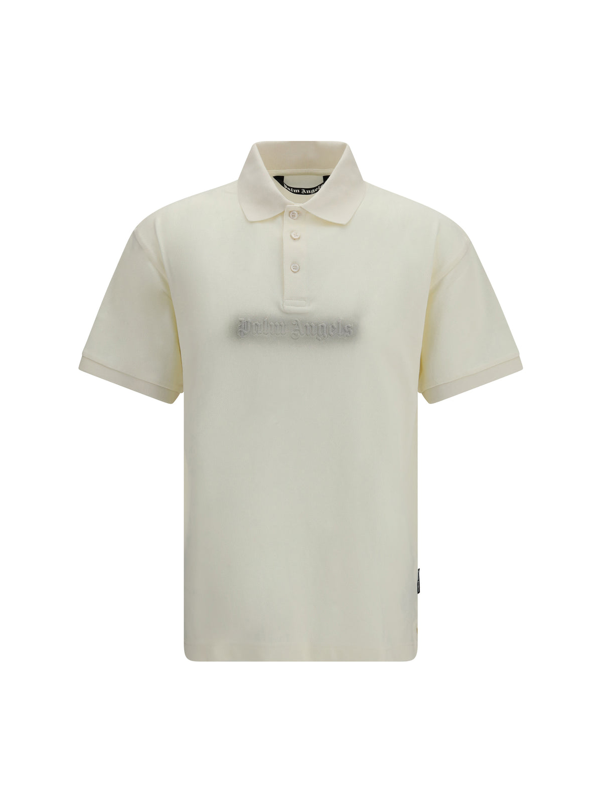 Palm Angels Cotton Polo with embroidered logo - Off White - Anthracite