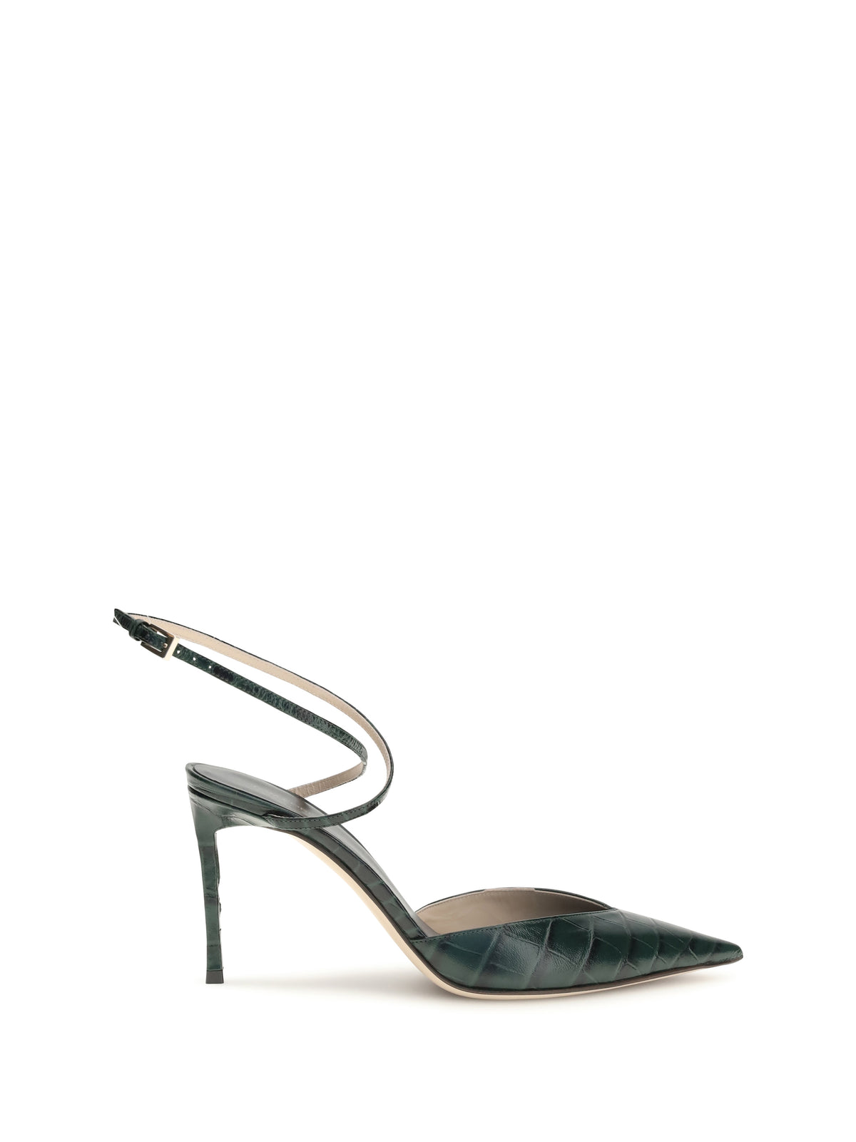 Tom Ford Crocodile-print leather Pumps - Emerald Green