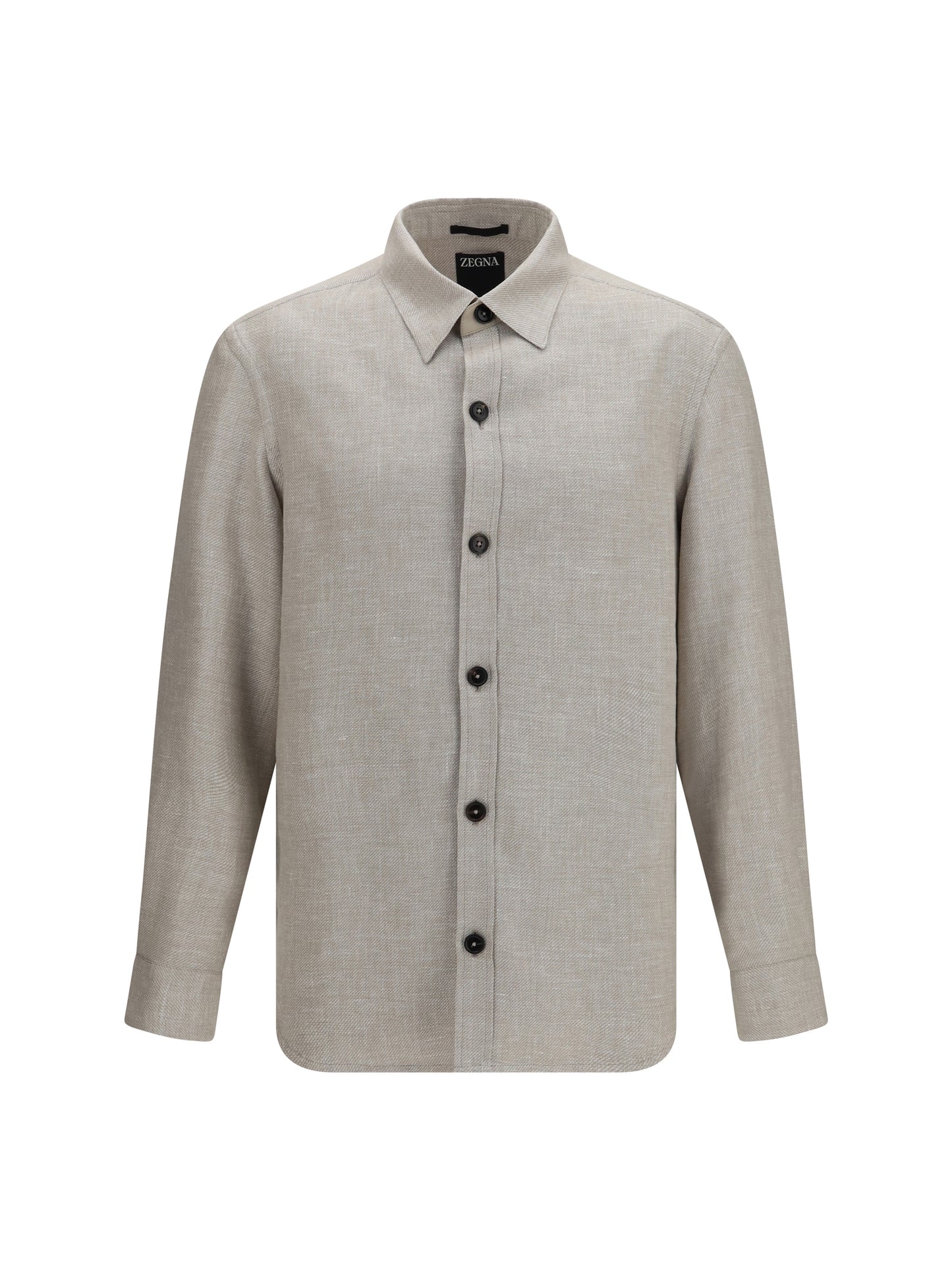 ZEGNA Cashmere, linen, and silk Overshirt