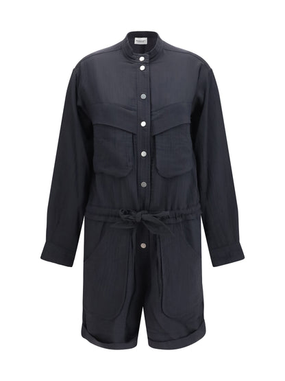 Marant Étoile Short cotton blend Jumpsuit - Black