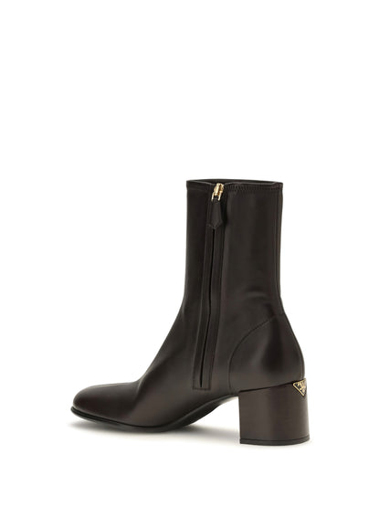 Prada Stretch nappa leather ankle Boots - Moro