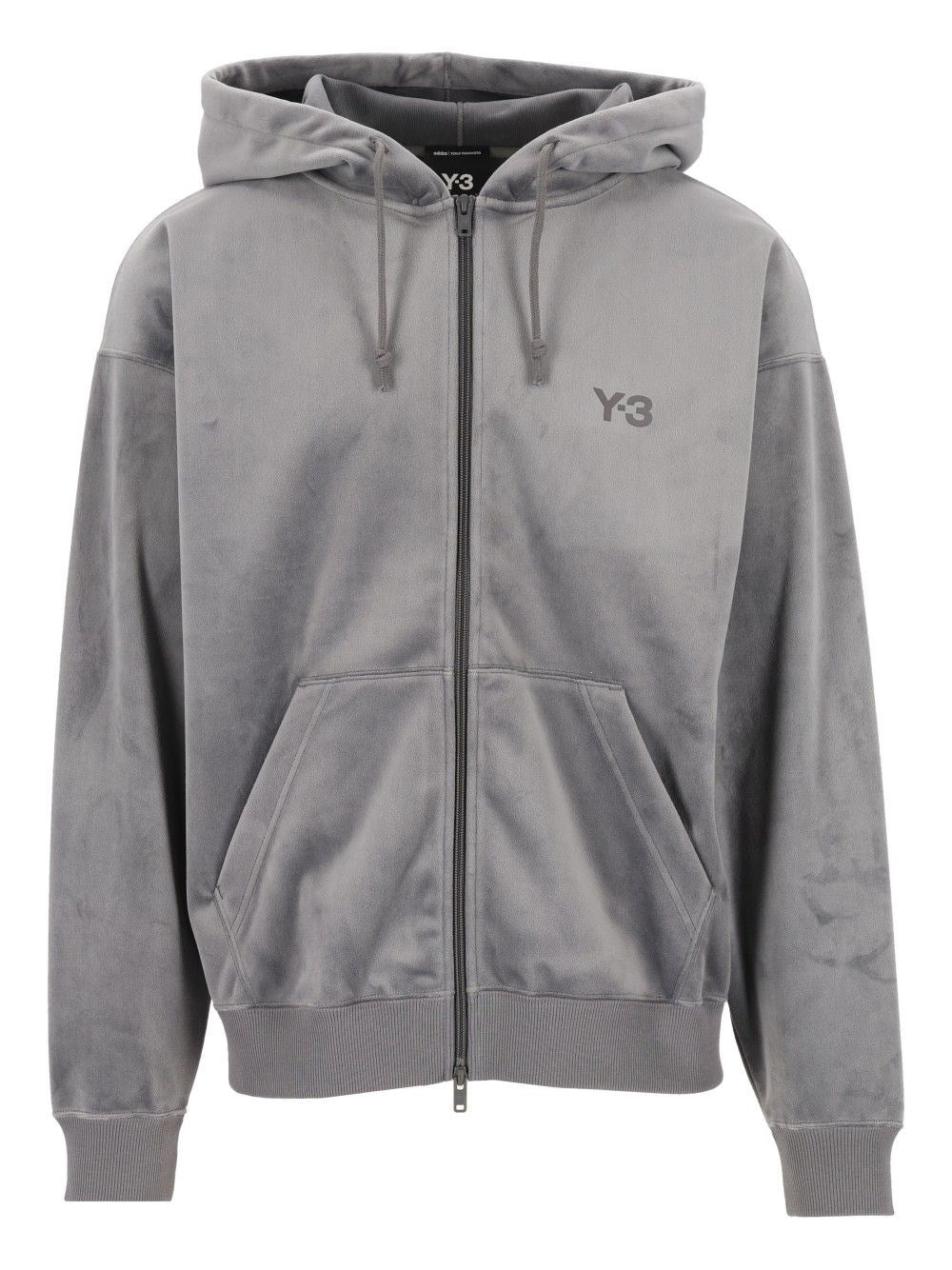 Adidas Y-3 Velvet Hoodie - Grey
