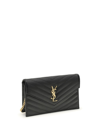 Saint Laurent Cassandre mini Shoulder Bag - Black