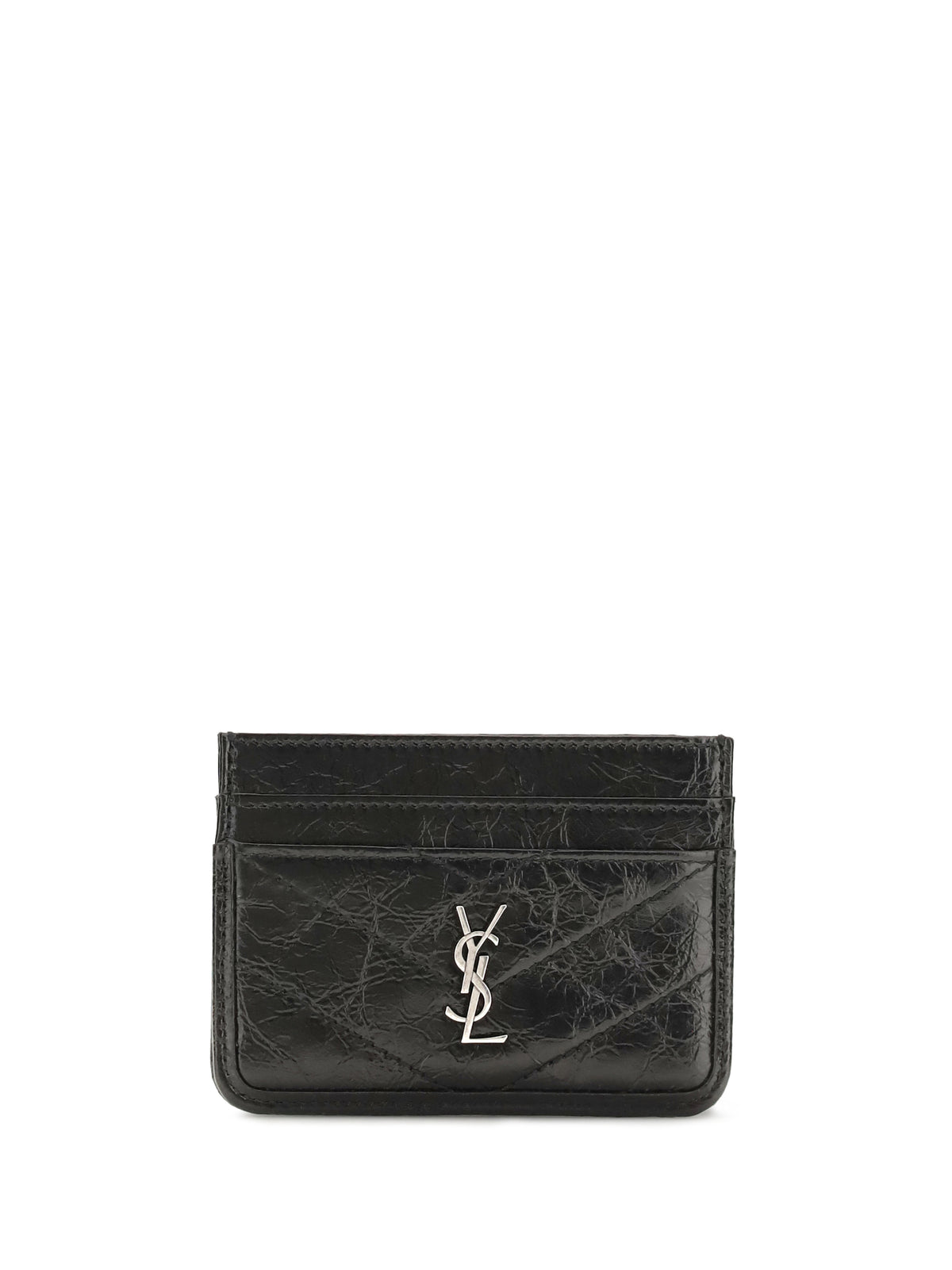 Saint Laurent Niki Vintage leather Card Holder - Black