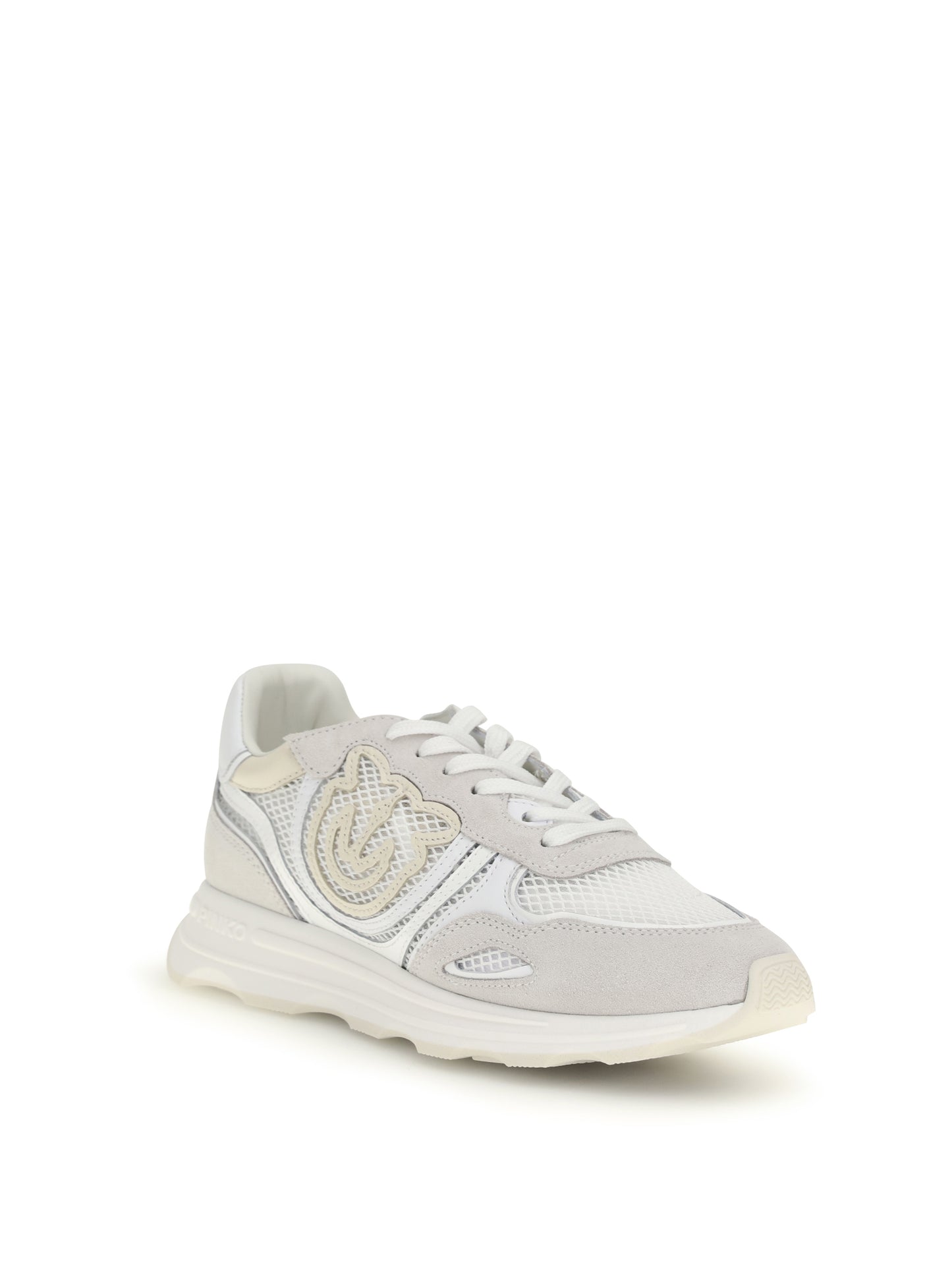PINKO Leather Zoe Sneakers with mesh inserts