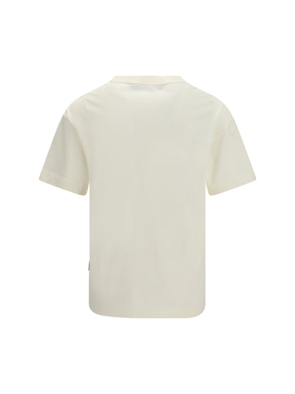 Palm Angels Stamp T-shirt with logo - Off White - Black