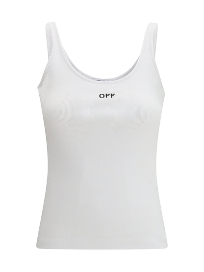 OFF-WHITE Off Stamp Rib Tank Top