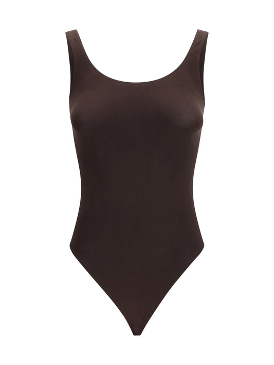 Wolford Jamaika Body - Dark Wood