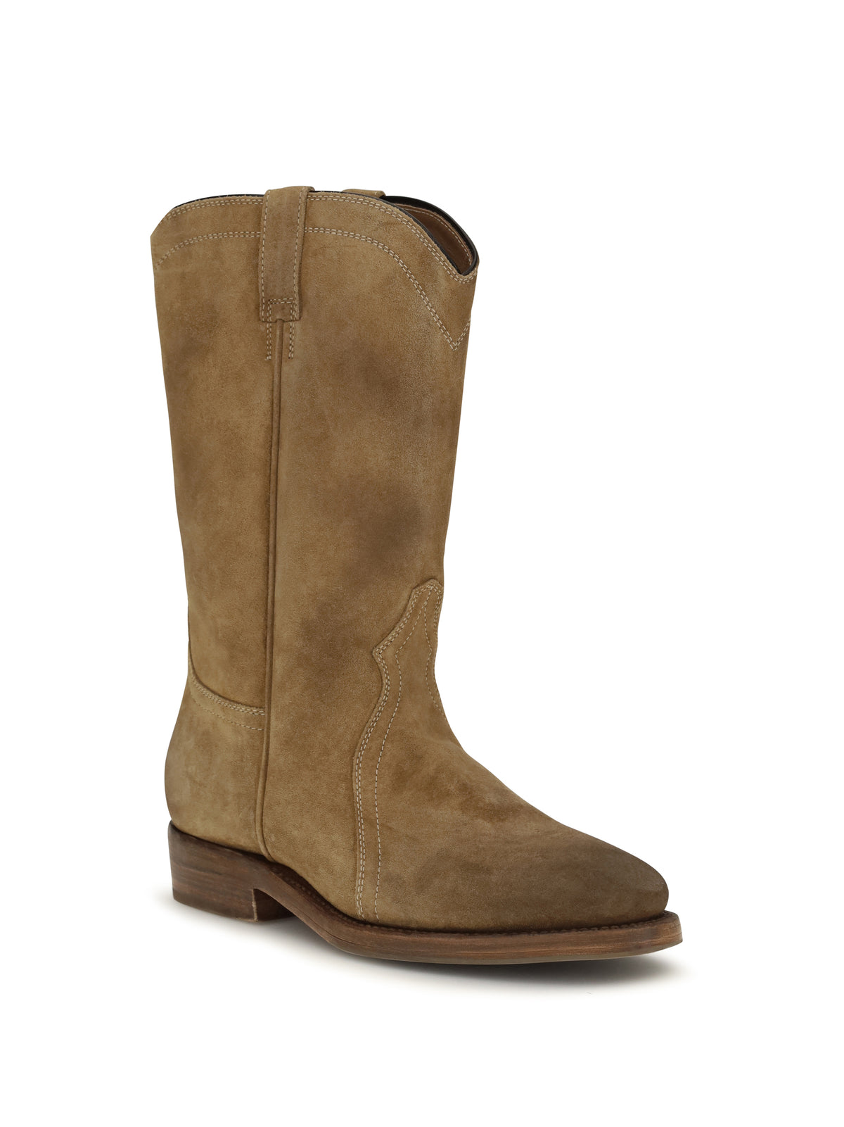 Jil Sander Bruce suede Ankle Boots - Walnut