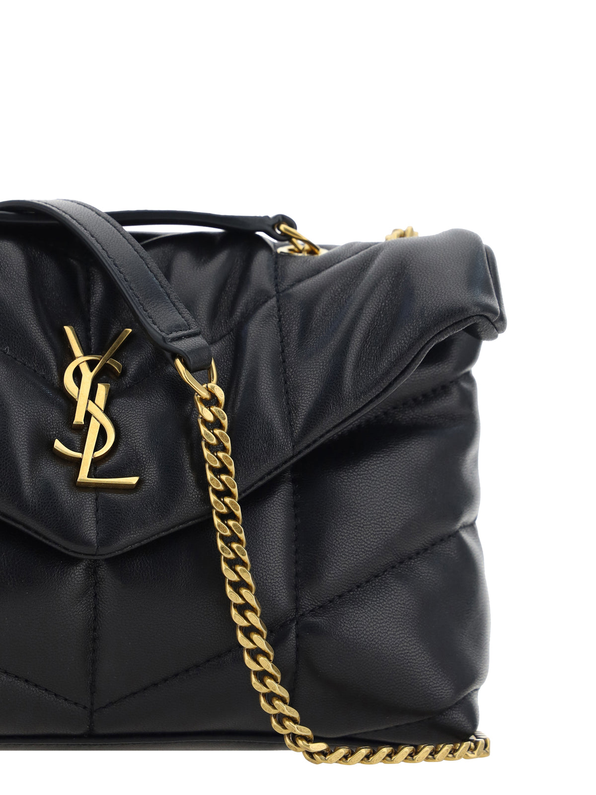 Saint Laurent Puffer Toy Shoulder Bag - Black