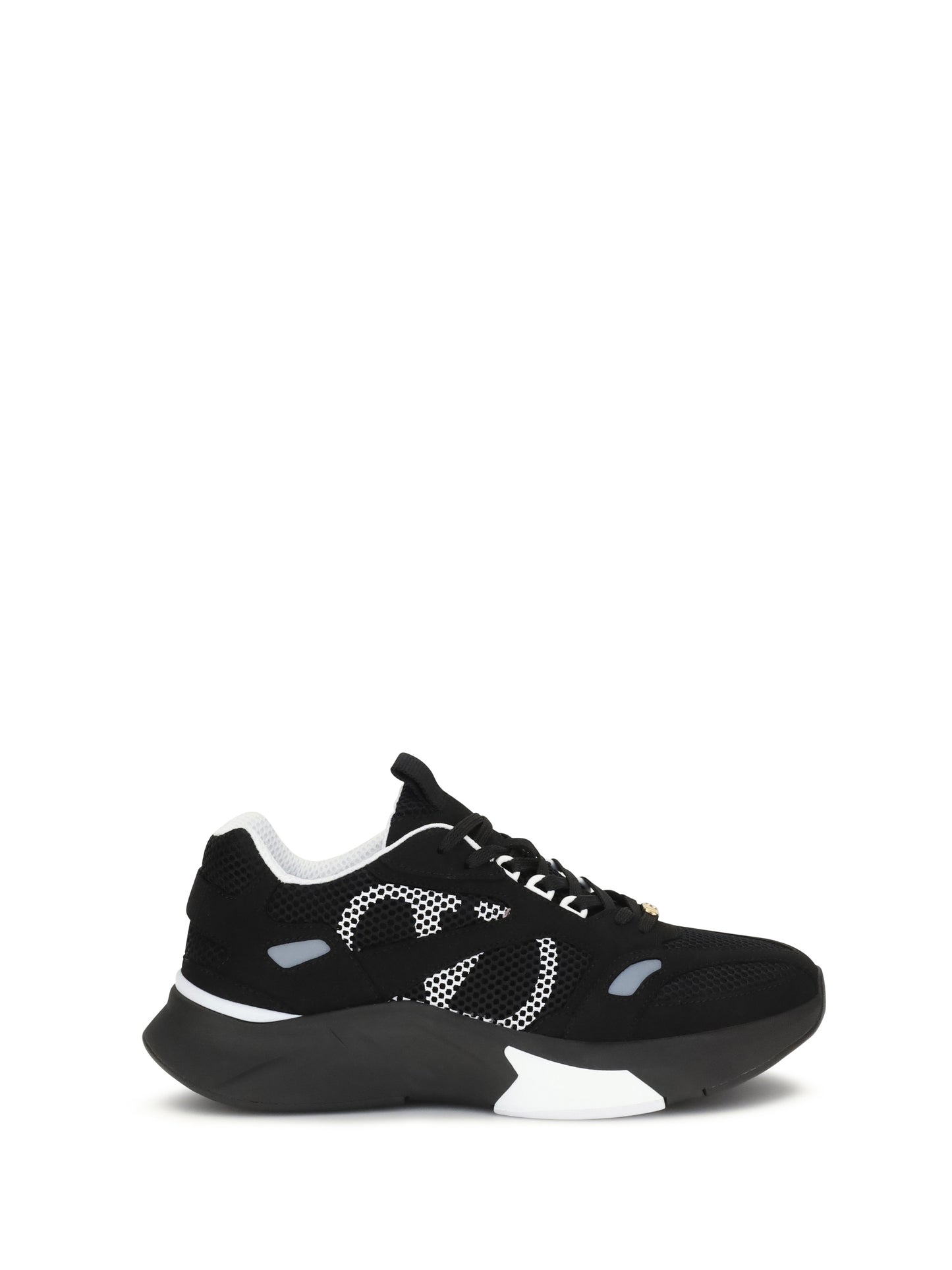 VALENTINO GARAVANI Demivee mesh and suede Sneakers