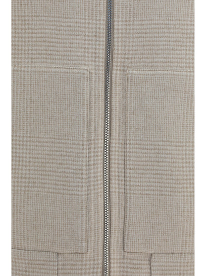 Brunello Cucinelli Double-face cashmere Jacket - Sand/Camel