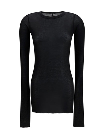 Rick Owens long-sleeve Top - Black