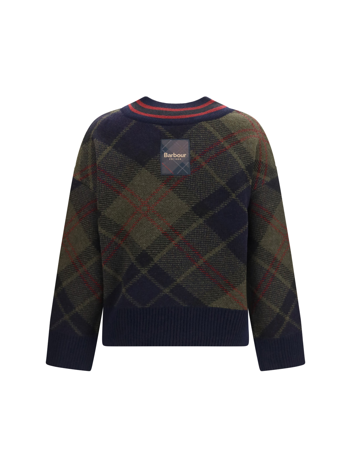 Barbour Shae Tartan wool V-neck Sweater